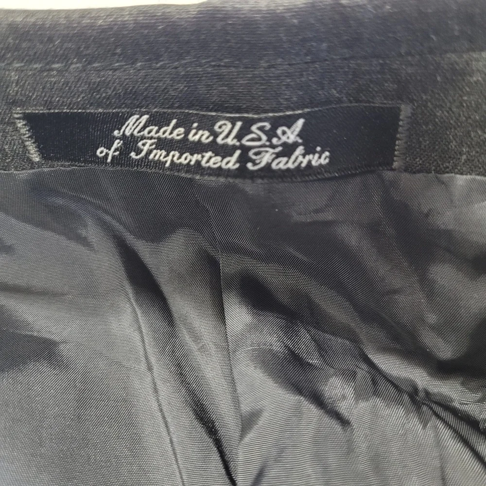 MANI Suit Men's 46R/W41‎ Gray Wool Union Made in USA New Line Dillard's $695